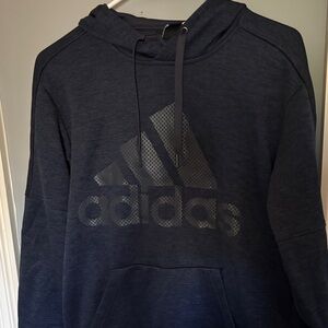 Adidas Men's Dark Blue Hoodie